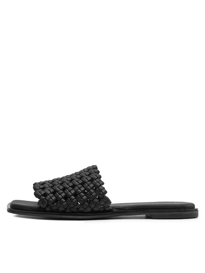 Calvin Klein Iešļūcenes Calvin Klein Flat Slide Latt HW0HW02143 Melns