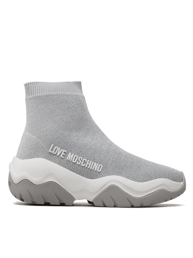LOVE MOSCHINO Sneakersy LOVE MOSCHINO JA15574G1GIZS902 Šedá