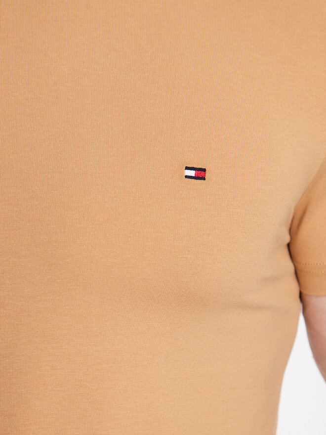 Tommy Hilfiger Tommy Hilfiger Marškinėliai MW0MW10800 Smėlio Slim Fit