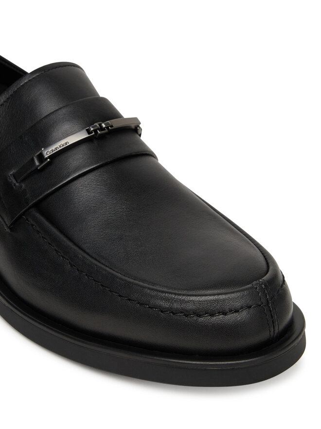 Calvin Klein Slipper Calvin Klein Flex Dress Loafer W/Bit Lth HM0HM01894 Schwarz