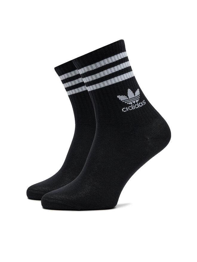 adidas Σετ 3 ζευγάρια ψηλές κάλτσες unisex adidas Mid Cut Crew IL5022 Μαύρο
