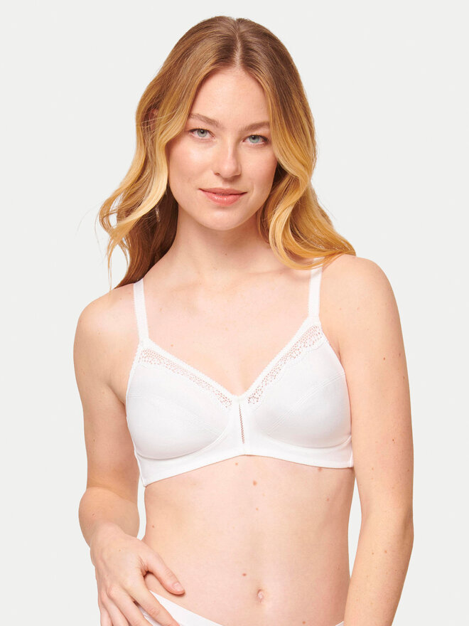Triumph Triumph Σουτιέν Bralette Cotton Beauty 10094814 Λευκό