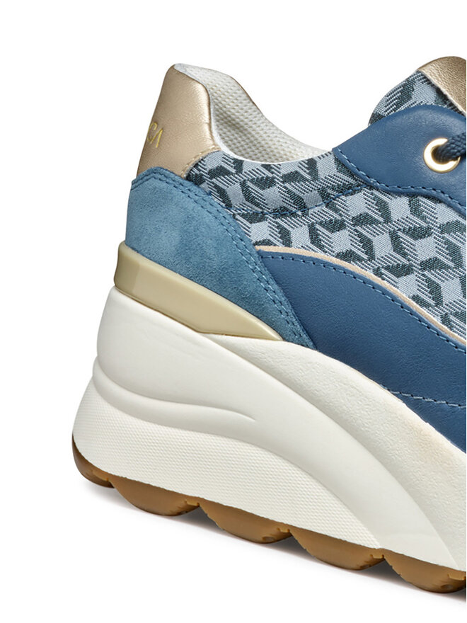 Geox Sneakersy Geox D Spherica Ec13 D45WAA 085DS C4005 Modrá