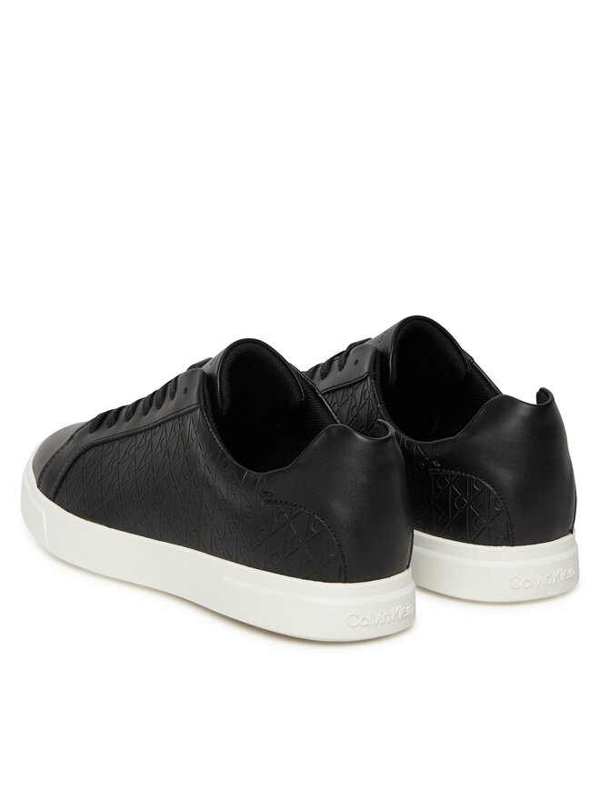 Calvin Klein Sneakers Calvin Klein Low Pro Cups Lace Up Lth Aop HW0HW02817 Schwarz
