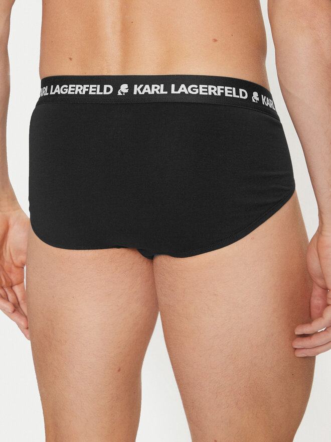 KARL LAGERFELD KARL LAGERFELD Σετ σλιπ 3 τμχ. A1M47152 Μαύρο