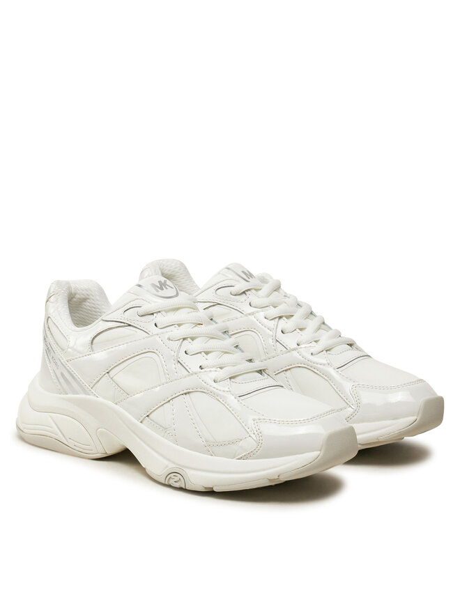 Sneakersy MICHAEL Michael Kors Leo Trainer 43F4LEFS1A Biały