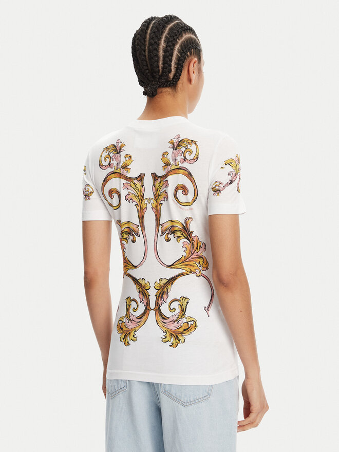 Versace Jeans Couture Versace Jeans Couture Camiseta 78HAH6P8 Blanco Slim Fit