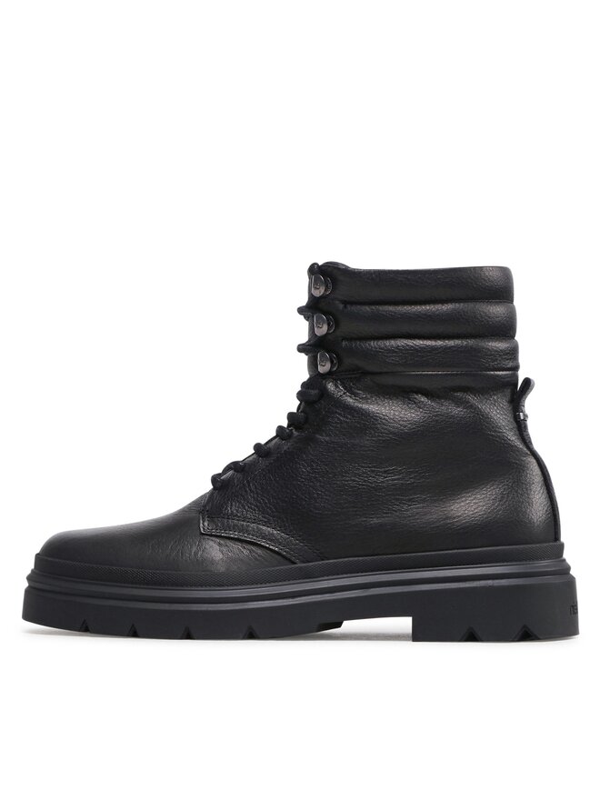 Calvin Klein Ορειβατικά παπούτσια Calvin Klein Combat Boot Pb Lh HM0HM00667 Μαύρο