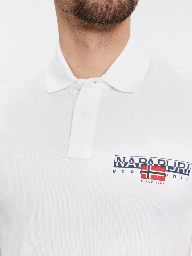 Napapijri Napapijri Poloshirt E-Aylmer NP0A4HTN Weiß Regular Fit