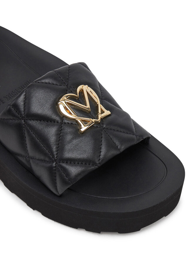 LOVE MOSCHINO Klapki LOVE MOSCHINO JA28014I1MIE0000 Czarny
