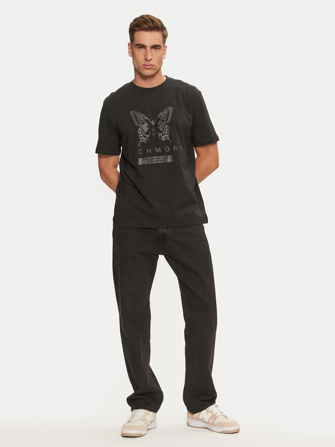 Richmond X Richmond X T-Shirt Garon UMA24067TS Schwarz Regular Fit