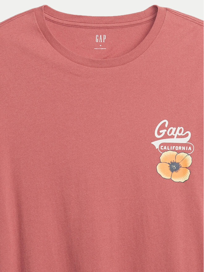 Gap Gap Camiseta 545255-01 Rosa Regular Fit