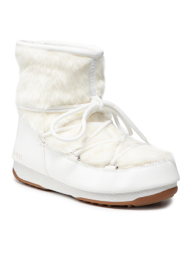 Vinterskor Moon Boot Monaco Low Fur Wp 2 24009700003 Vit eskor