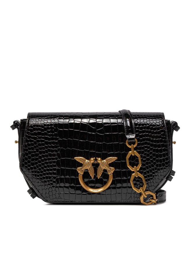 Bolso Pinko Love Click Exagon Classic AI 23 24 PLTT 100073 A17O Negro zapatos.es