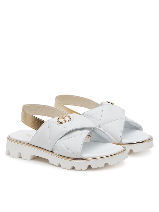 TWINSET Σανδάλια TWINSET 251GCJ044 M Λευκό