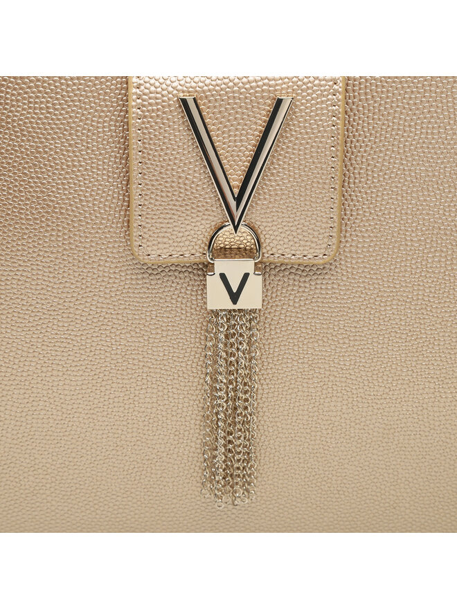 VALENTINO Damen Divina Tasche | Pochette Aus Kunstleder In Rosa-Gold (VBS1R419G)