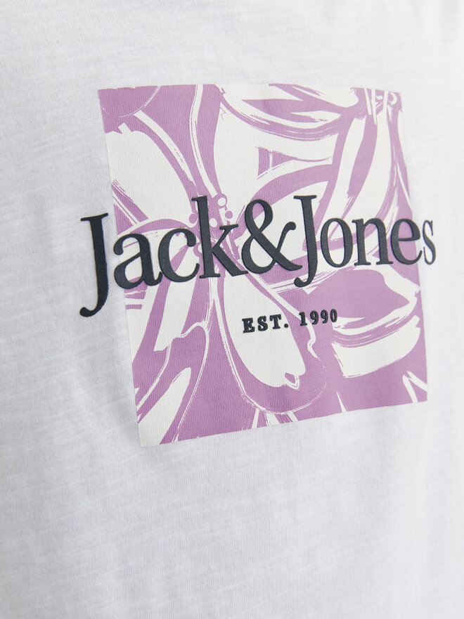 Jack&Jones Junior Jack&Jones Junior Marškinėliai Lafayette 12253973 Balta Standard Fit