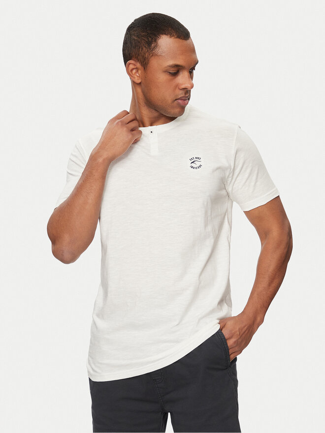INDICODE INDICODE Футболка Lunnin 41-040 Білий Regular Fit