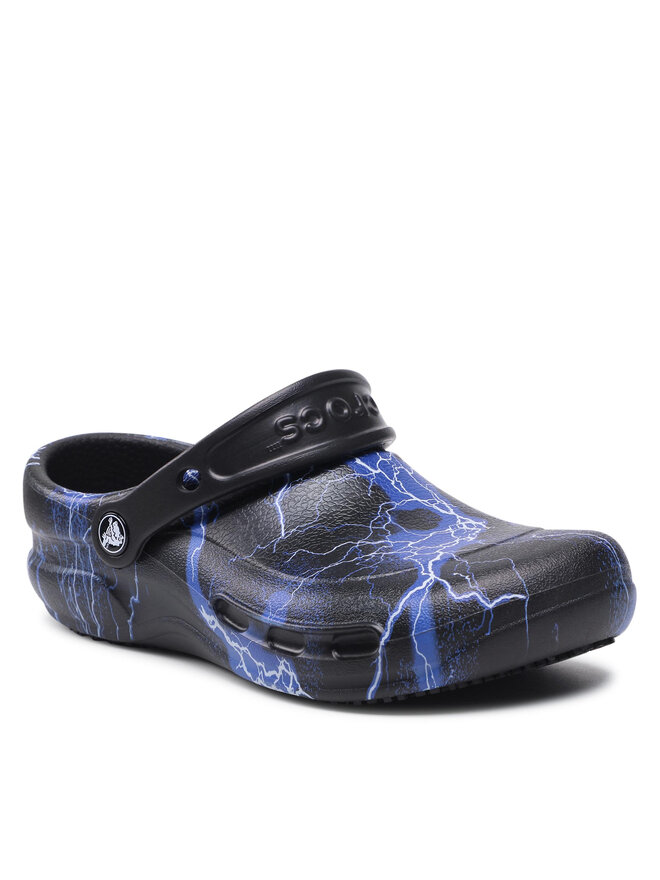 Pantoletten Crocs Bistro Graphic Clog 204044 Schwarz eschuhe