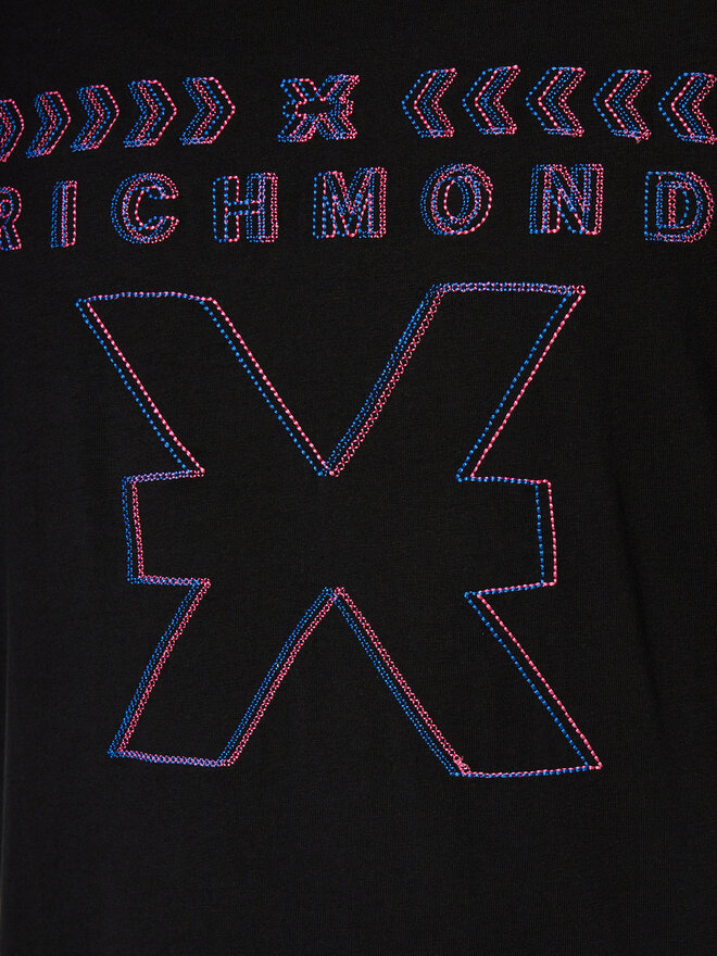 Richmond X Richmond X T-shirt Ikiom UMP24141TS Crna Regular Fit