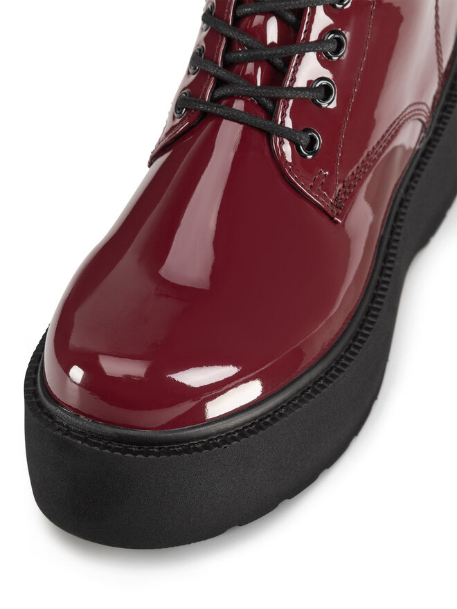 DeeZee Schnürschuhe DeeZee WS101-08A Dunkelrot