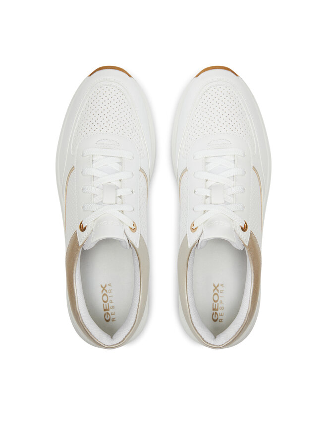 Geox Sneakersy Geox D Cristael D45MXD 054AJ C1327 Biela