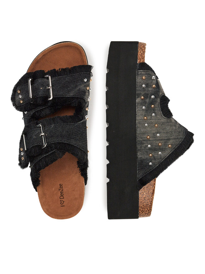 DeeZee Παντόφλες DeeZee LB-P1748 Μαύρο