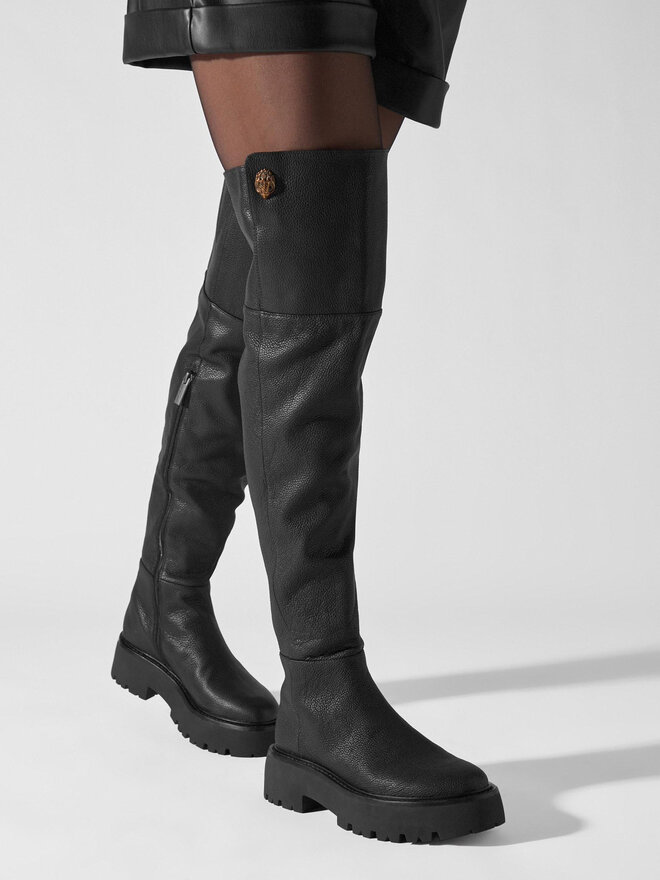 Kurt Geiger Csizma Kurt Geiger 225-Shoreditch Otk Chunky 655100109 Fekete