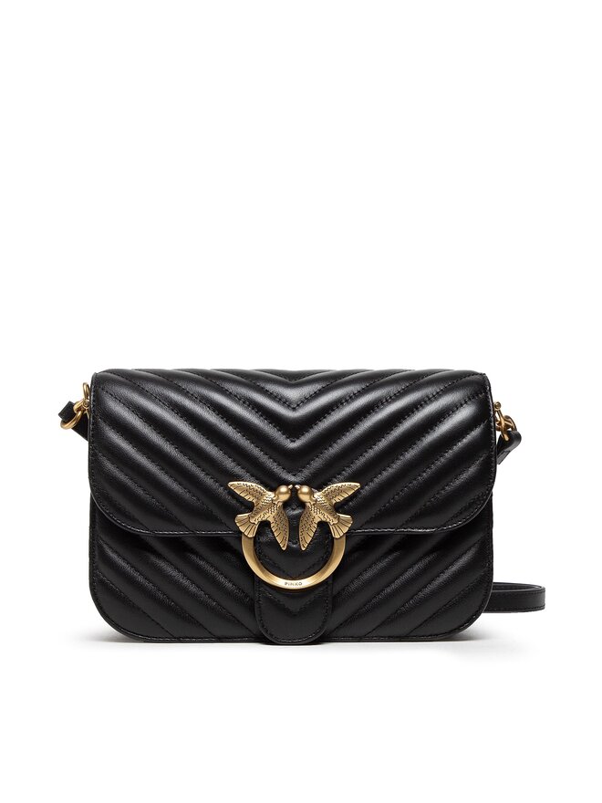 Borsetta Pinko Love Bell Classic Chevron Fl AI 22-23 PLTT 1P22UU A03Z Nero  | escarpe.it