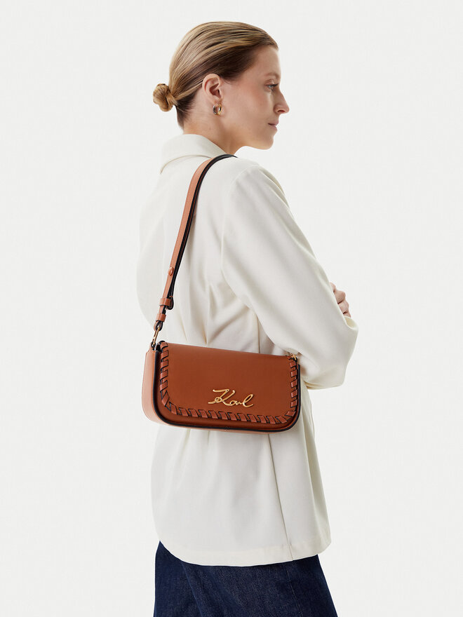 KARL LAGERFELD Torbica KARL LAGERFELD A2W30195 Smeđa