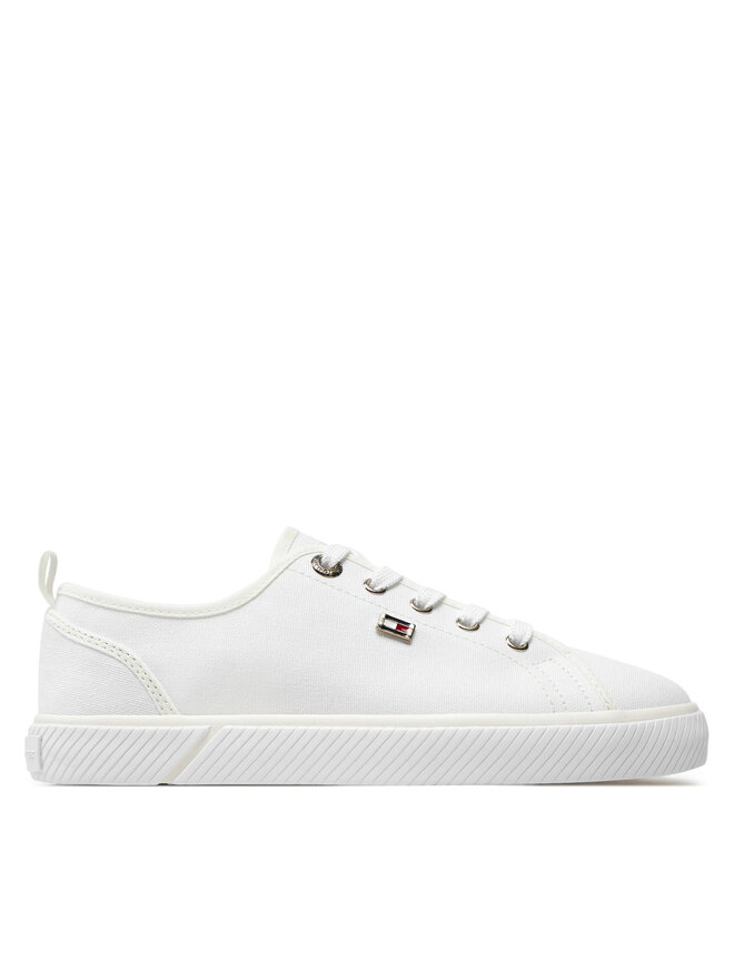 Tommy Hilfiger Πάνινα παπούτσια Tommy Hilfiger Vulc Canvas Sneaker FW0FW08063 Λευκό