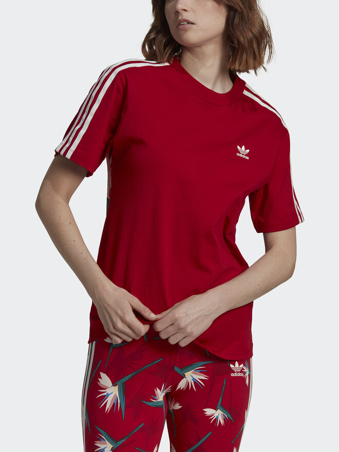 adidas adidas Marškinėliai THEBE MAGUGU HK5209 Raudona Regular Fit