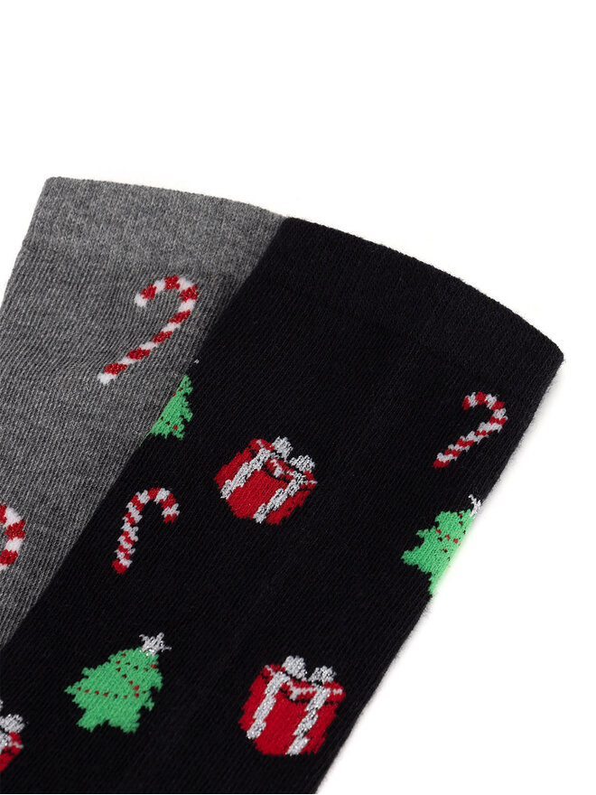 Lasocki 2er-Set hohe Herrensocken Lasocki 2MB-001-AW24 (2-pack) Grau