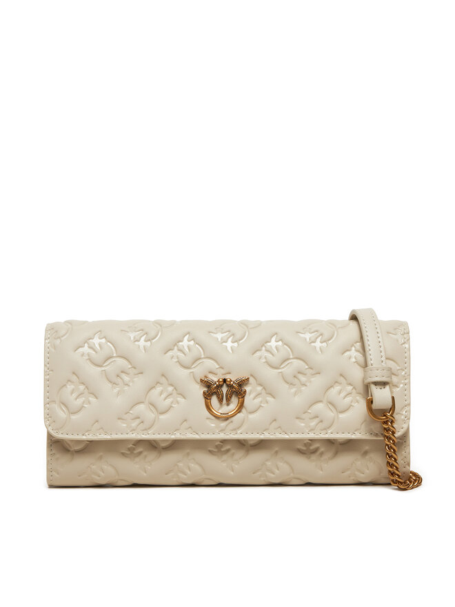 PINKO Torebka Pinko Love Tiny Brids Wallet C AI 24-25 PCPL 103765 A1YB Écru