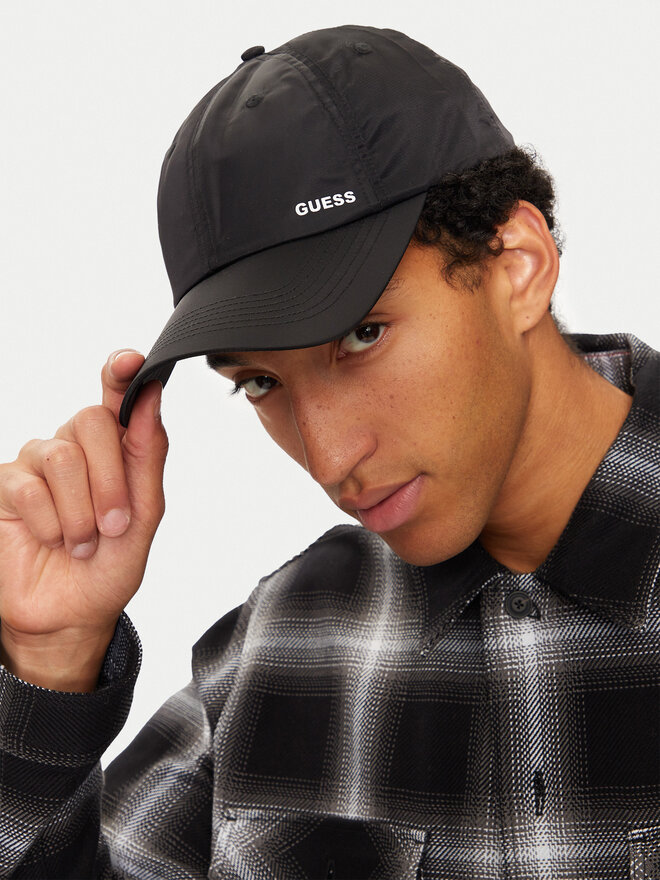 Guess Gorra con visera Guess AM9415 NYL01 Negro