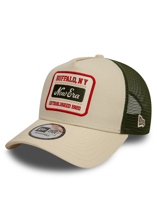 New Era Czapka z daszkiem New Era Patch Trucker 60595467 Beżowy