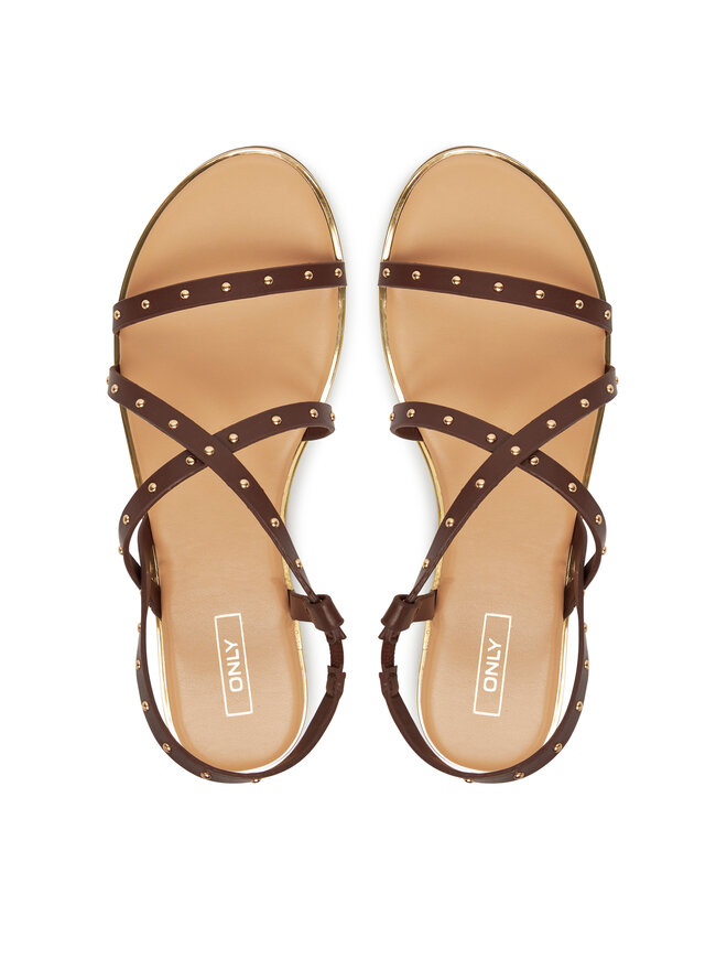 ONLY Shoes Сандали ONLY Shoes Onlmari-4 Pu Studs 15342339 Кафяв