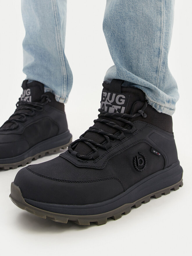 Bugatti Botines planos Bugatti 321ANP315000 Negro
