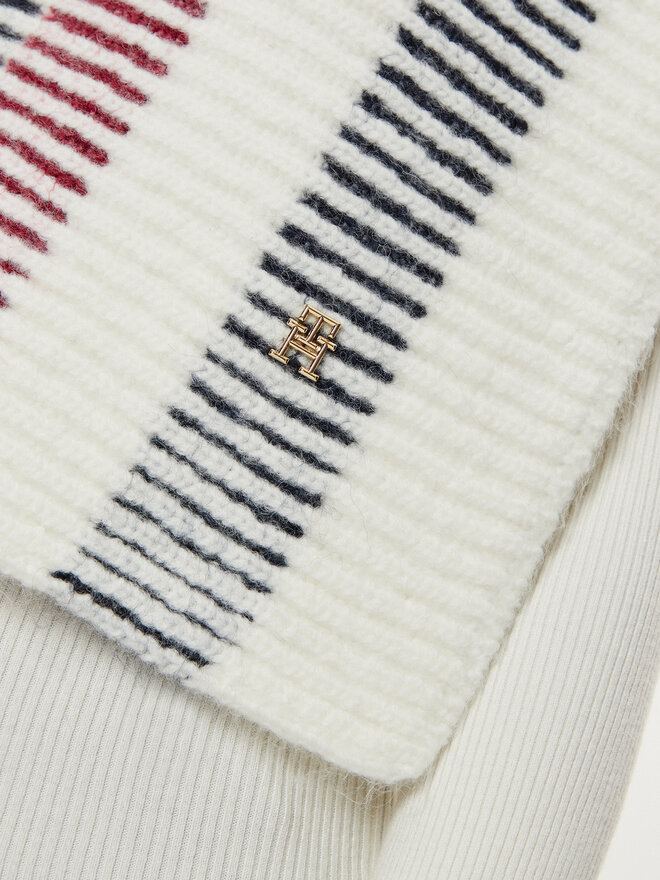 Tommy Hilfiger Bufanda Tommy Hilfiger Varsity AW0AW16653 Écru