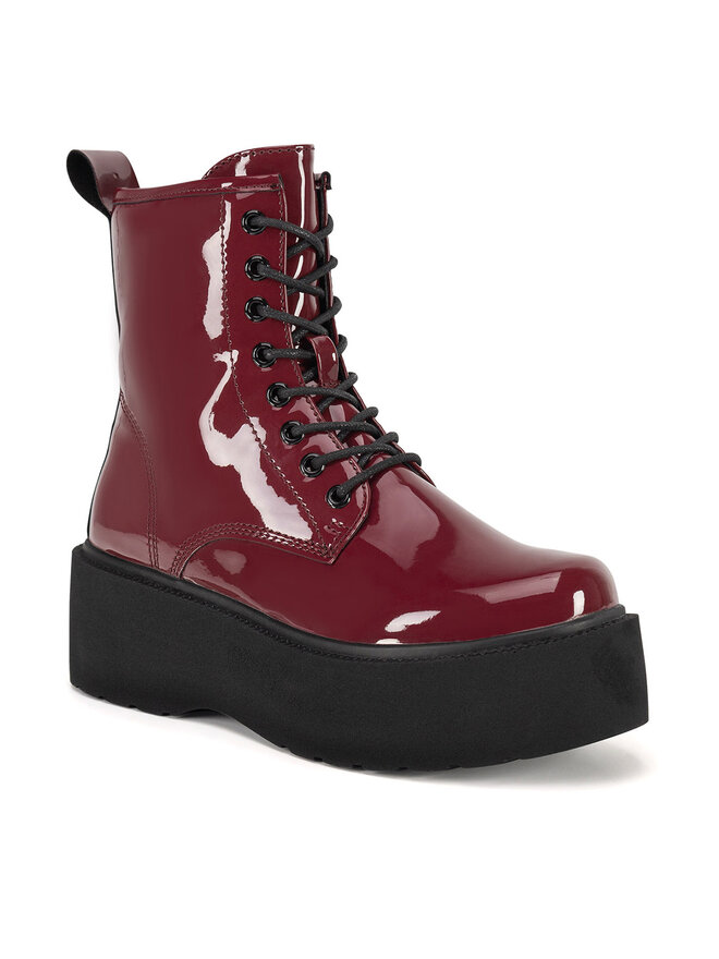 DeeZee Schnürschuhe DeeZee WS101-08A Dunkelrot