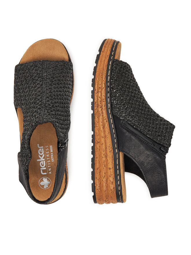 Rieker Sandale Rieker 62783-00 Negru