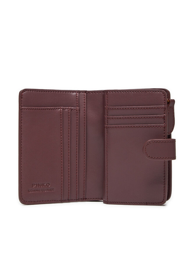 Portafoglio piccolo da donna Pinko Multi Pockets Wallet AI 24 25 PCPL 103761 A0F1 Bordeaux escarpe