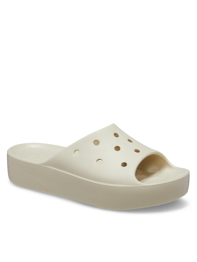 Crocs Pantoletten Crocs Classic Platform Slide 208180 Beige