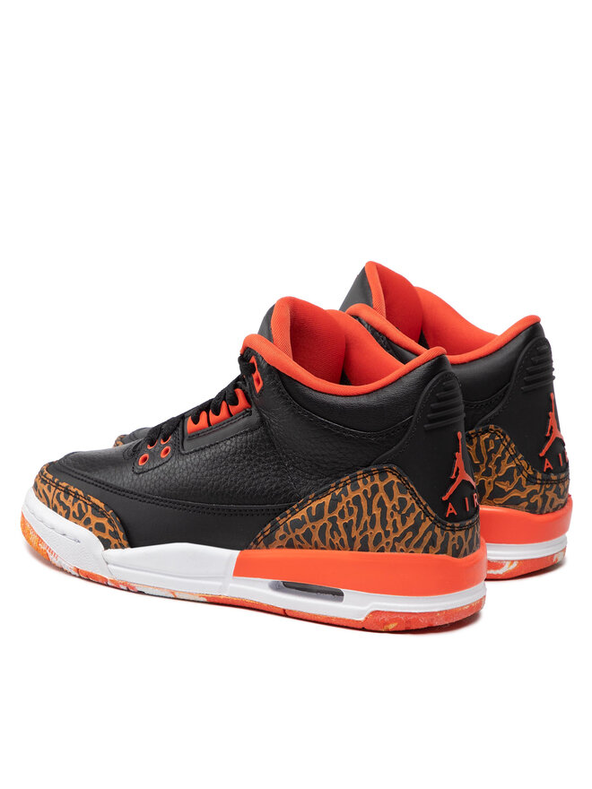 Sneakersy Nike Air Jordan 3 Retro (Gs) 441140 088 Czarny