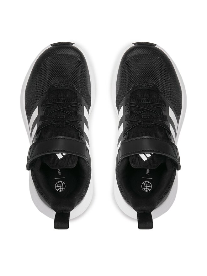 adidas Sneakers adidas Fortarun 2.0 Cloudfoam Sport Running Elastic Lace Top Strap Shoes IG5387 Schwarz