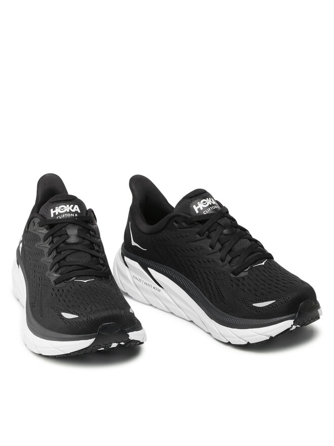 Hoka Laufschuhe Hoka W Clifton 8 Wide 1121374 Schwarz