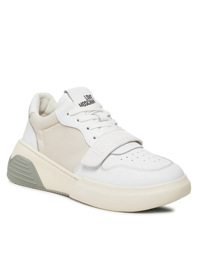 LOVE MOSCHINO Sneakersy LOVE MOSCHINO JA15395G1IINF10A Bílá