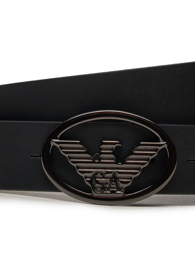 Emporio Armani Cintura da uomo Emporio Armani Y4S648 YQ87I 80001 Nero
