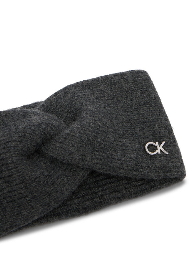 Calvin Klein Stirnband Calvin Klein Chunky K60K612872 Dunkelgrau