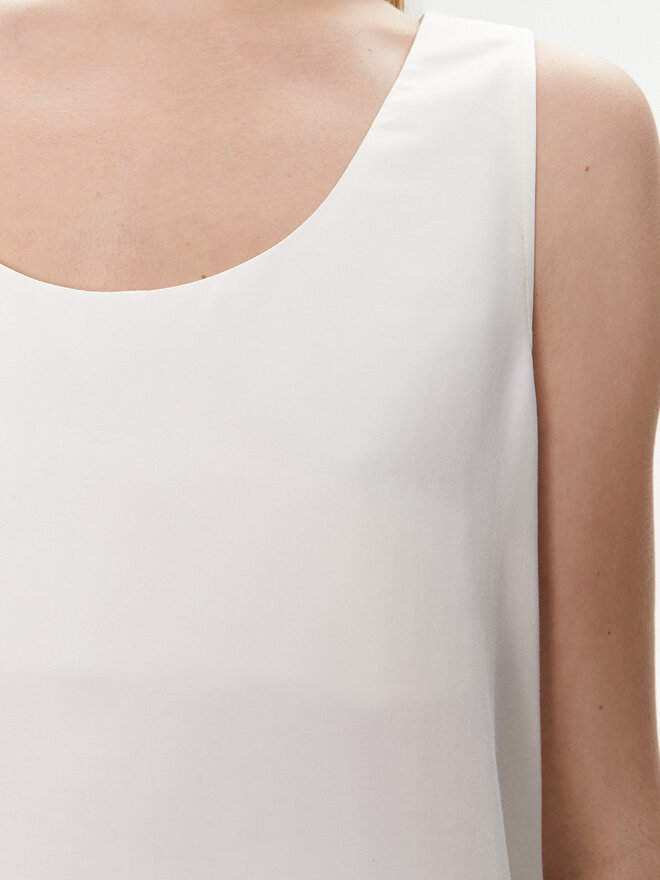 United Colors Of Benetton United Colors Of Benetton Top 5XONDQ06Z Écru Relaxed Fit